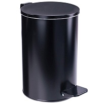 Ведро для мусора с педалью, усиленное, Титан, 10 л, черное, оцинкованная сталь в Саранске Ведро для мусора с педалью, усиленное, Титан, 10 л, черное, оцинкованная сталь в Саранске