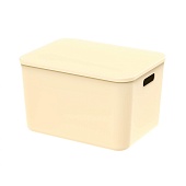 Ящик пластиковый вкладываемый бежевый 410х305х245 мм
