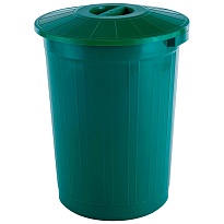 Мусорный бак с крышкой 60 л зеленый 60 зеленый в Саранске