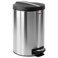 Ведро-контейнер для мусора (урна) с педалью LAIMA Modern, 12 л, матовое, нержавеющая сталь, со съемным внутренним ведром в Саранске