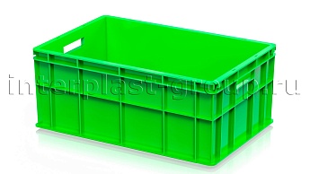 Ящик для молока, мяса, овощей и фруктов сплошной светло-зеленый в Саранске