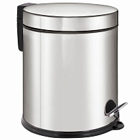 Ведро-контейнер для мусора урна с педалью LAIMA Classic Plus, 5 л, зеркальное в Саранске