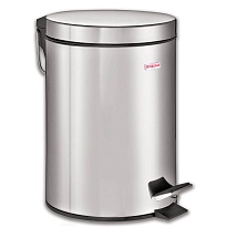 Ведро-контейнер для мусора (урна) с педалью LAIMA Classic, 5 л, зеркальное, нержавеющая сталь, со съемным внутренним ведром в Саранске