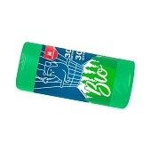 Мешки для мусора 30 л, биоразлагаемые, зеленые, в рулоне 30 шт., ПНД, 7 мкм, 560х480 мм, БИО, МБ2110 (МНБ 30-30ж)