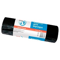 Мешки для мусора 240 л, черные, в рулоне 10 шт., ПВД 30 мкм, 1400х1120 мм, PACLAN Professional, 606336 в Саранске