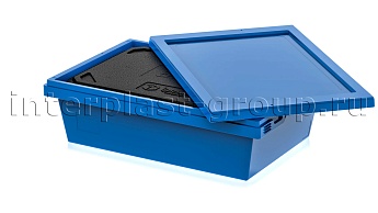 Изотермический контейнер KV 6416 в сборе с крышкой голубой в Саранске