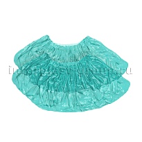 Бахилы бирюзовые 2000 шт (1000 пар), 16 мкм, однослойные, с одной резинкой, Эконом в Саранске