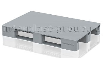 Поддон пластиковый сплошной (усилен 1 трубой) без бортиков серый в Саранске Поддон пластиковый сплошной (усилен 1 трубой) без бортиков серый в Саранске