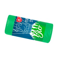 Мешки для мусора 120 л, биоразлагаемые, зеленые, рулон 10 шт., ПНД, 16 мкм, 1100х700 мм, БИО, МБ2158 (МНБ 120-10ж) в Саранске