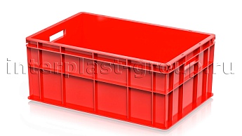 Ящик для молока, мяса, овощей и фруктов сплошной красный в Саранске