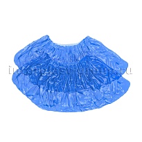 Бахилы голубые 2000 шт (1000 пар), 16 мкм, однослойные, с одной резинкой, Эконом в Саранске