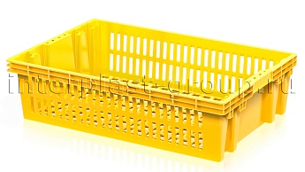 Ящик для овощей, фруктов и хлеба Евролоток желтый в Саранске